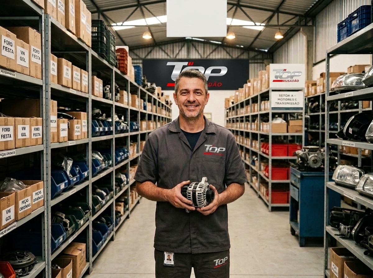 Equipe Top Usadão Auto Peças no estoque
